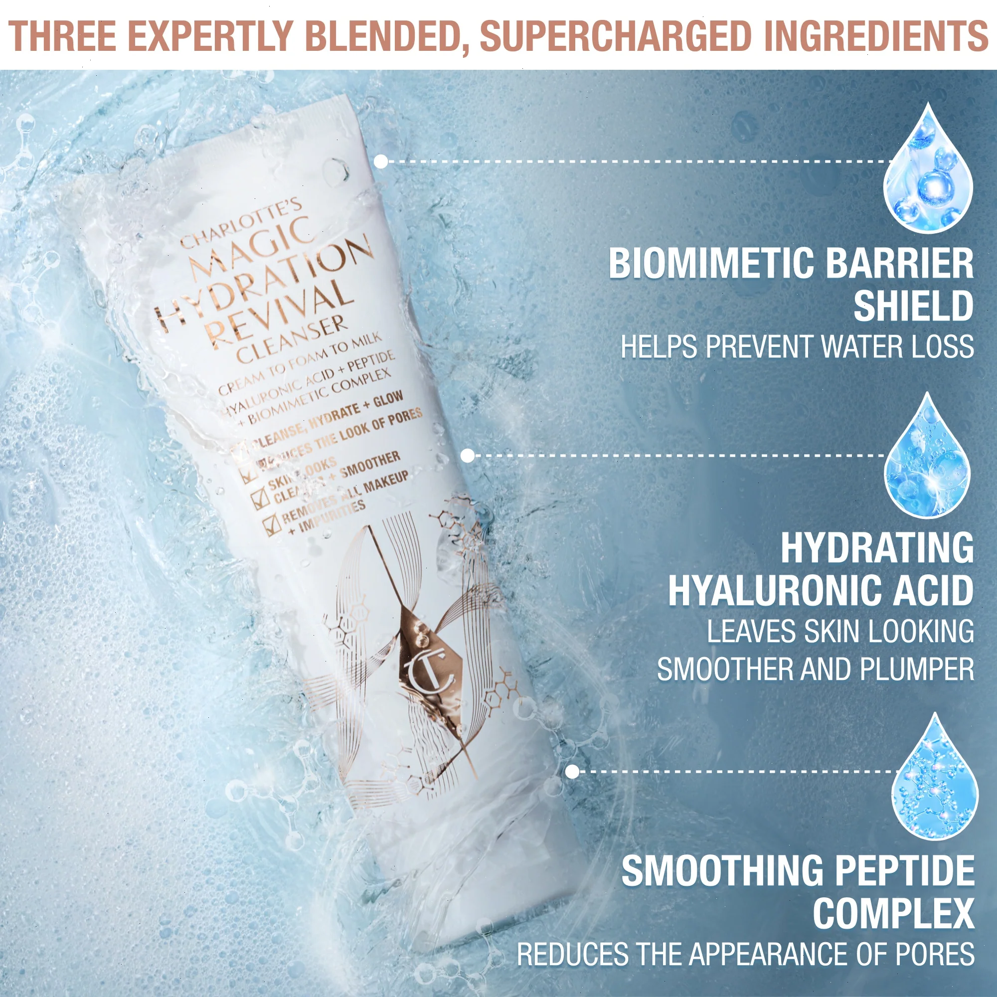 CHARLOTTE'S MAGIC HYDRATION REVIVAL CLEANSER - 30 ML - Image 3