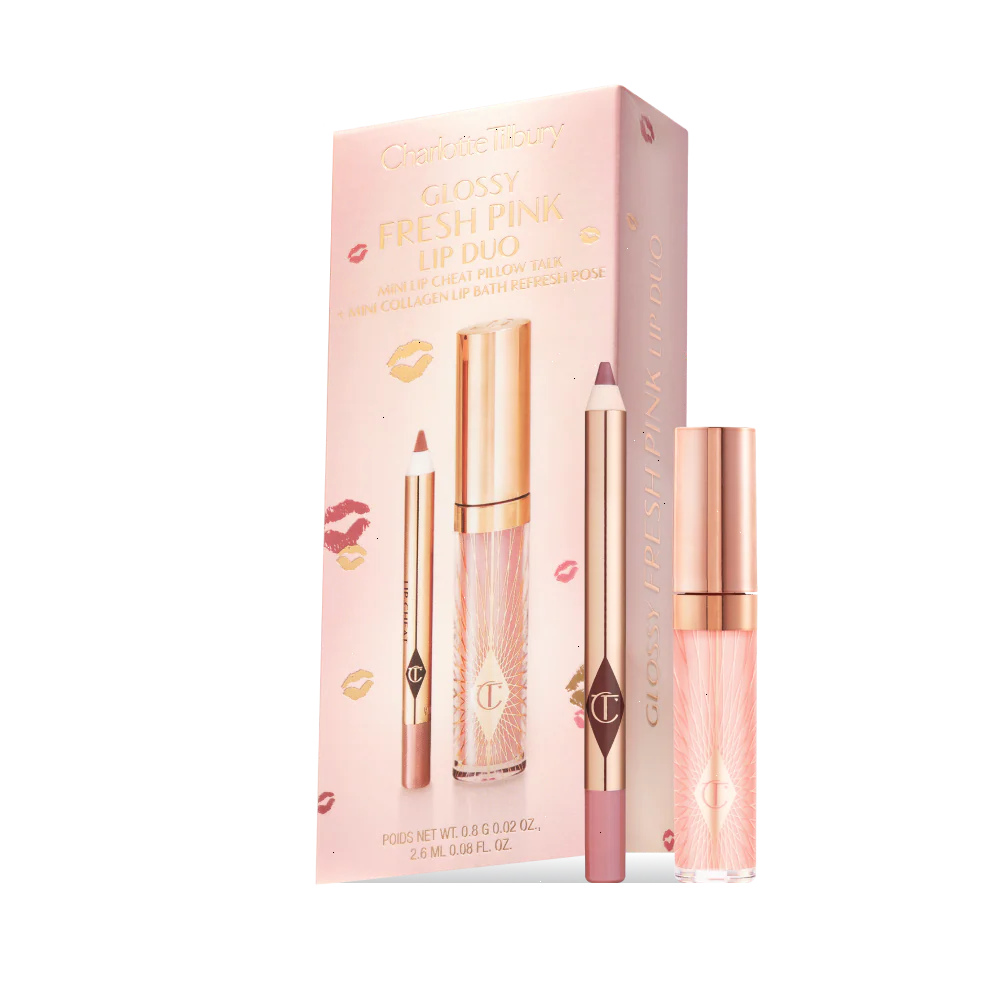 GLOSSY LIP DUO - FRESH PINK