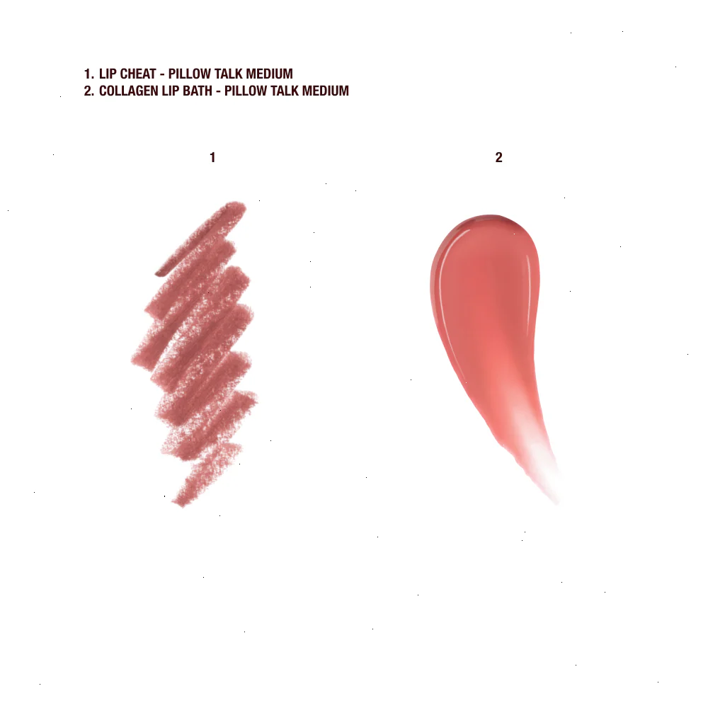 PILLOW TALK MINI GLOSSY LIPS DUO - PILLOW TALK MEDIUM - Image 6