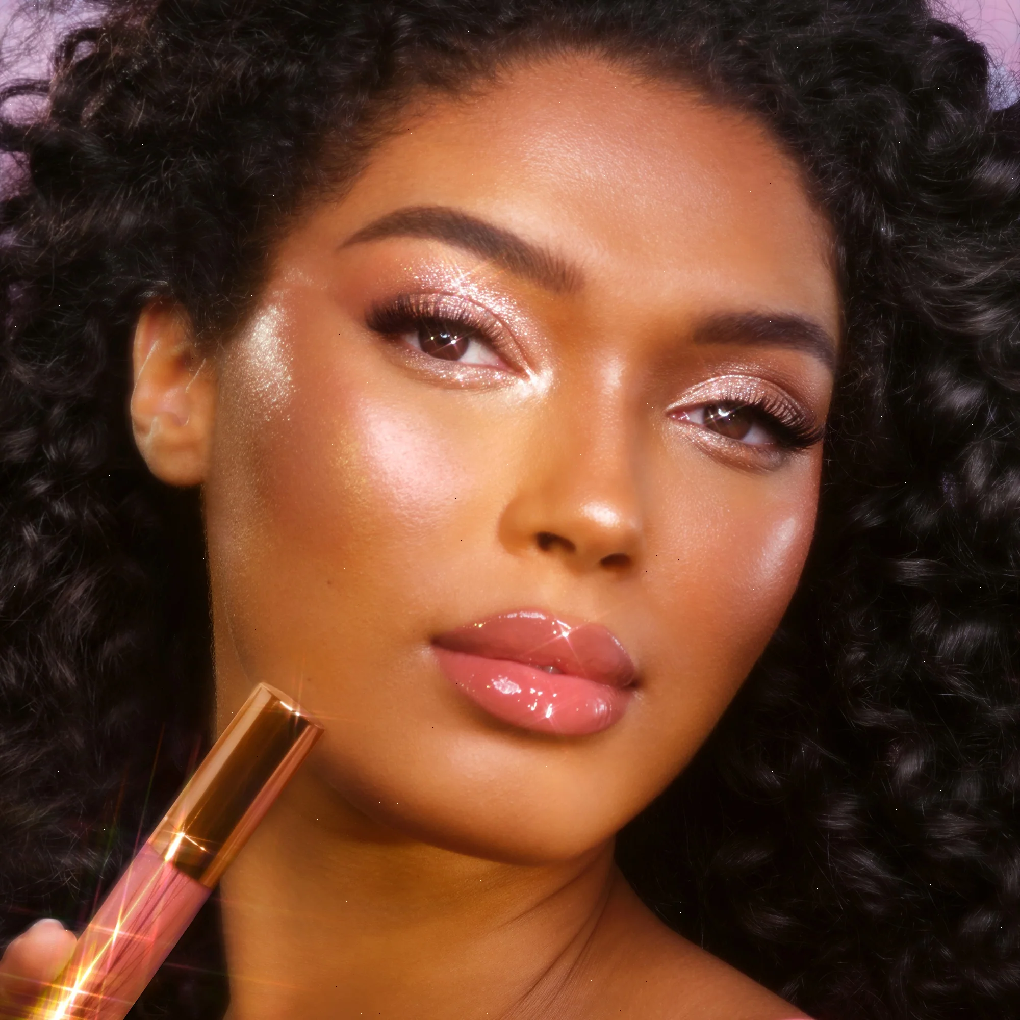 GLOSSY LIP DUO - NUDE PINK - Image 6