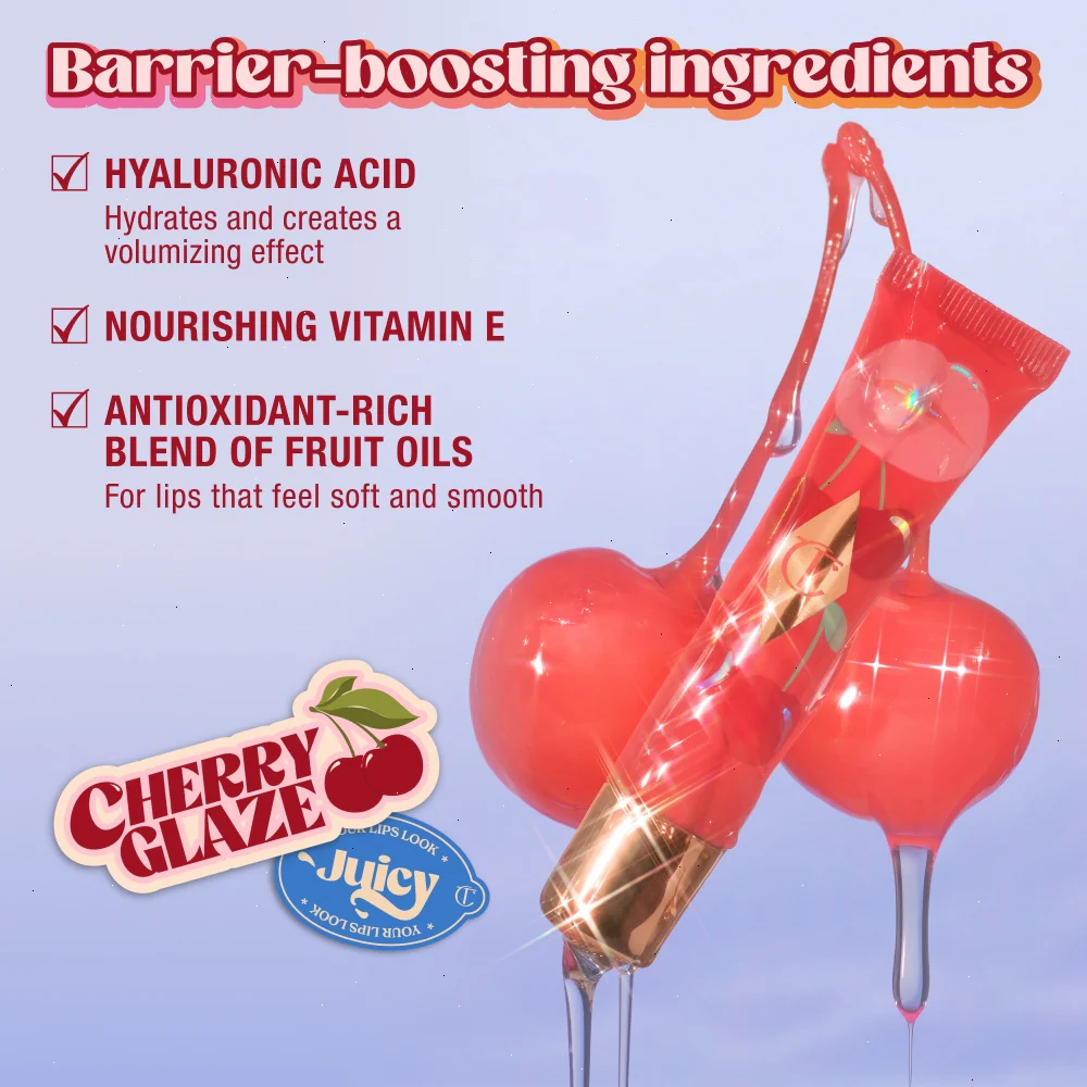 UNREAL LIPS HEALTHY GLOW NECTAR OIL - JUICYLICIOUS CHERRY GLAZE - Image 7