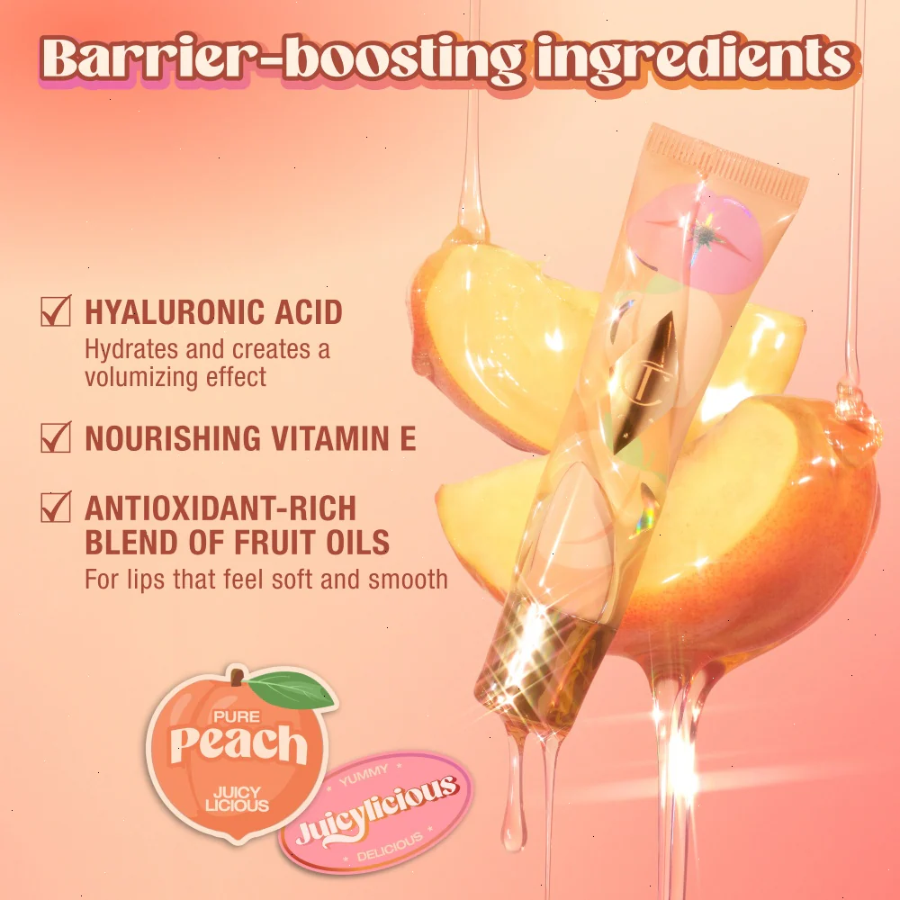 UNREAL LIPS HEALTHY GLOW NECTAR OIL - JUICYLICIOUS PURE PEACH - Image 7