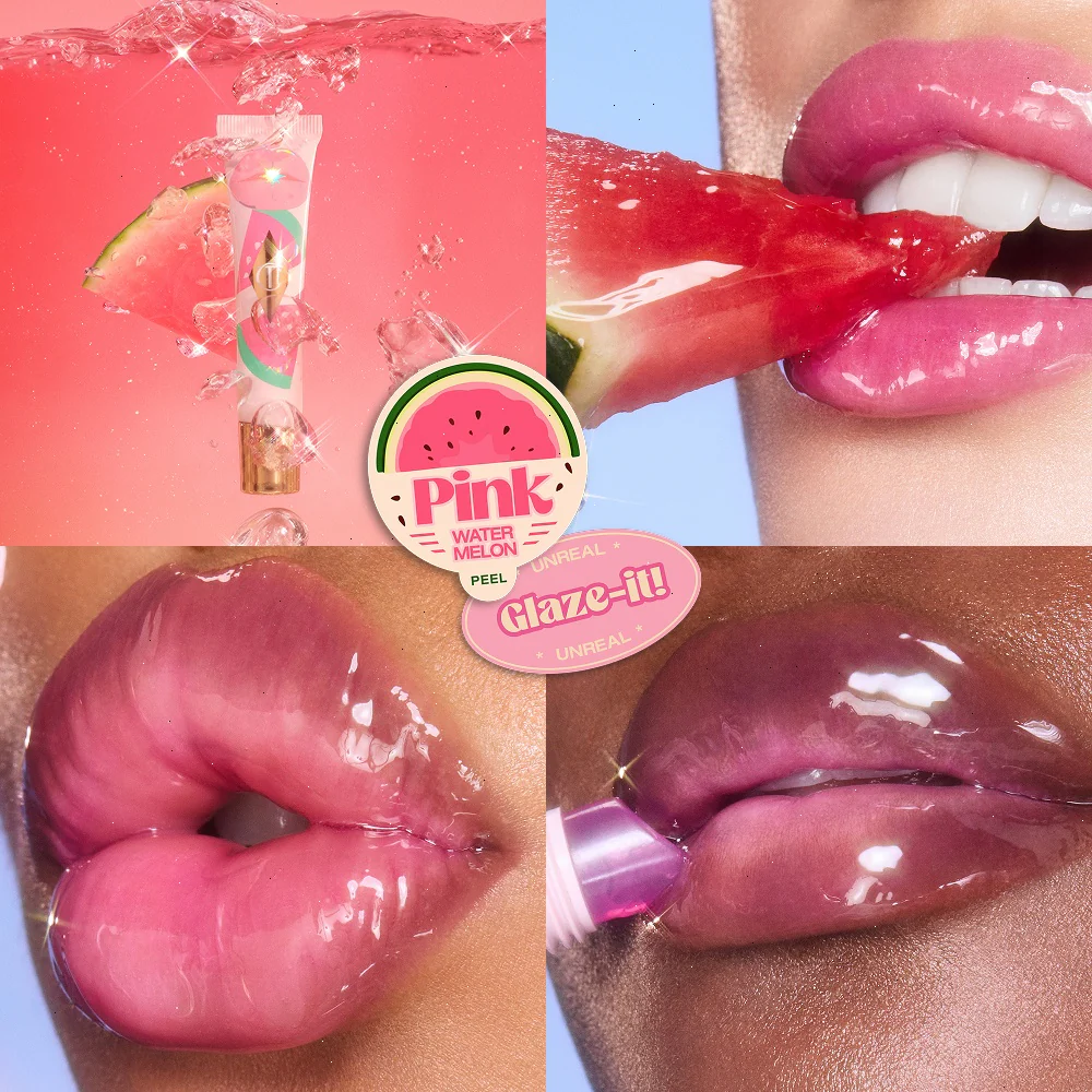 UNREAL LIPS HEALTHY GLOW NECTAR OIL - JUICYLICIOUS PINK WATERMELON - Image 3