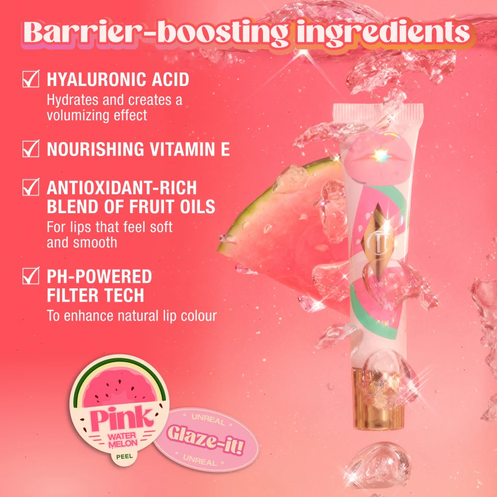 UNREAL LIPS HEALTHY GLOW NECTAR OIL - JUICYLICIOUS PINK WATERMELON - Image 7